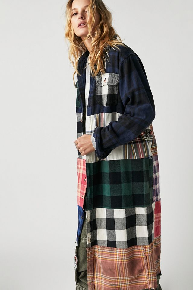 Tricia Fix Patchwork Plaid Maxi Top | Free People