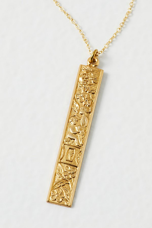 Free People Jules Zodiac Necklace In Gold