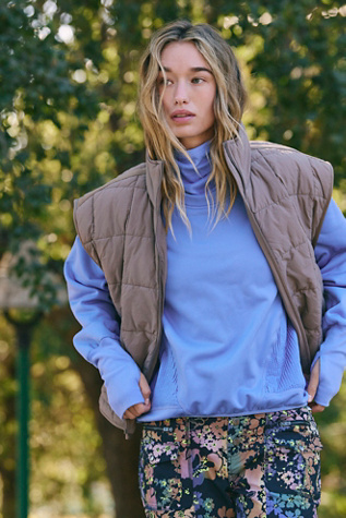 Pippa Packable Puffer Waistcoat Jacket by FP Movement at Free People in Hickory, Size: Small