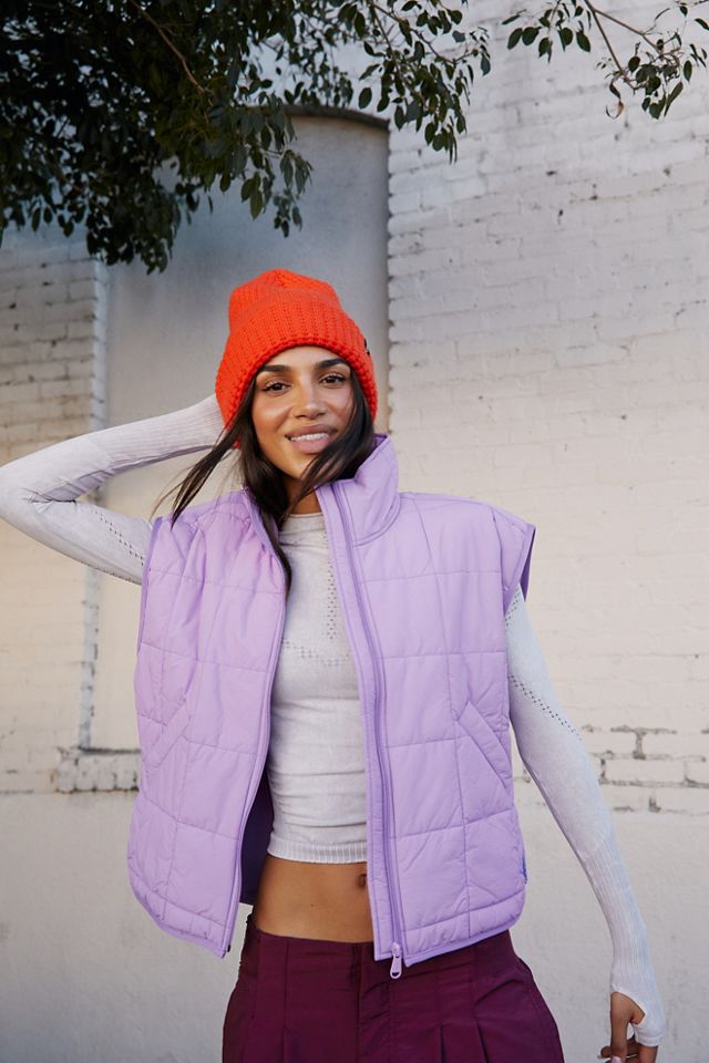 Lavender store puffer vest