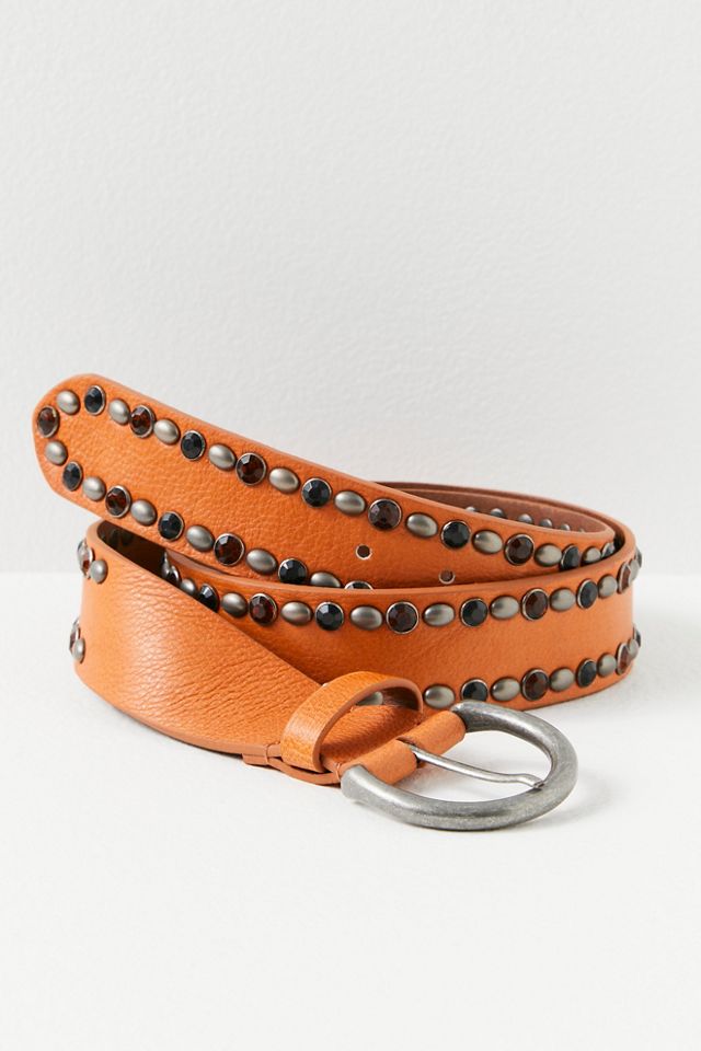 Rockaway Studded Belt | Free People display picture 2