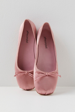 Aurora Flats by Jeffrey Campbell at Free People in Dark Pink Satin, Size: US 6