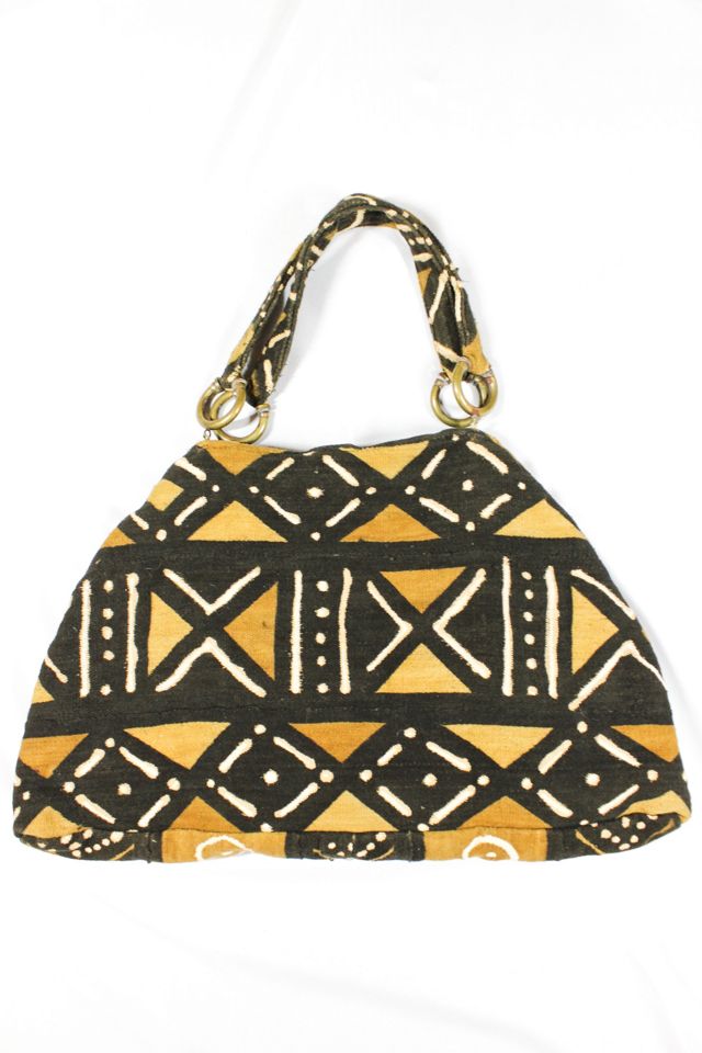 Kilim Mango Woven Ikkat Print with Upcycled Canvas Tote Bag – The