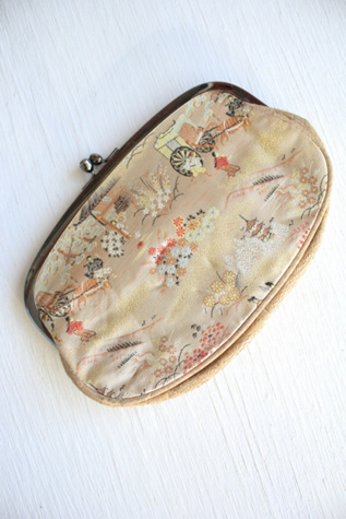 Vintage Japanese Embroidered Coin Purse Clutch Selected By Moons + Junes Vintage
