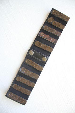 Y2K Vintage Stretchy Brass Coin Belt Selected By Moons + Junes Vintage