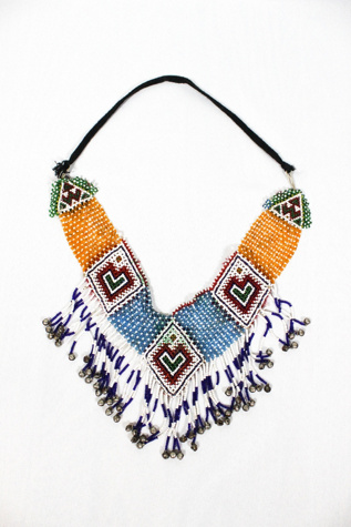 The Heart Patch Beaded Vintage Bib Necklace Selected By Moons + Junes Vintage