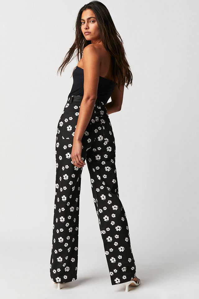 Pantalon Rolla's Folk Heidi à fleurs #1