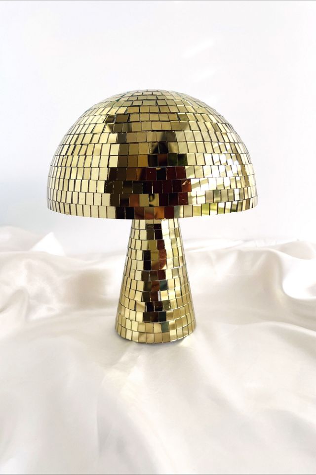 Home Mushroom Designs | Free People Gold Disco Decor Golden Hour Ball
