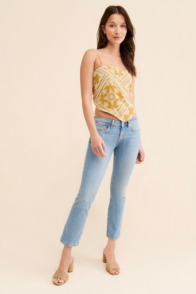 Crop flared jeans - Women