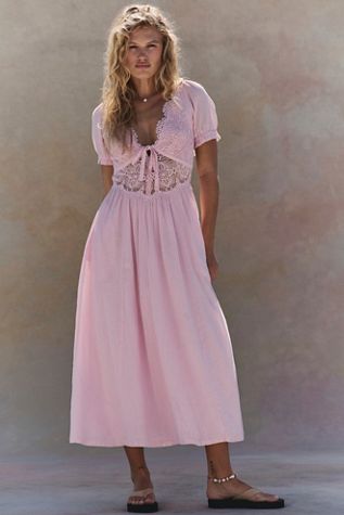 fitted lace wedding dress romy-dress-vintage-swirl – AFRM
