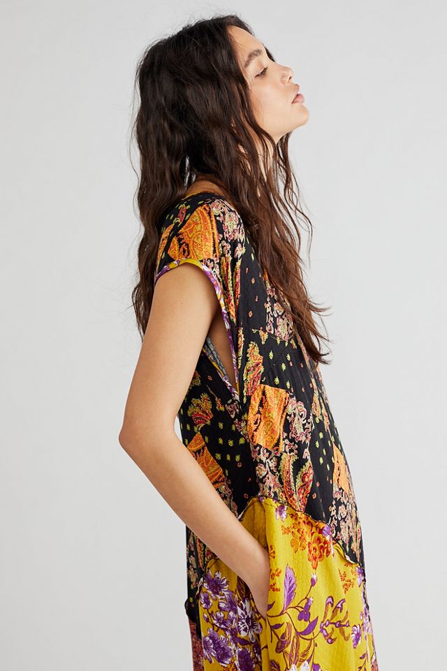Robe longue à motifs de fleurs du désert #3