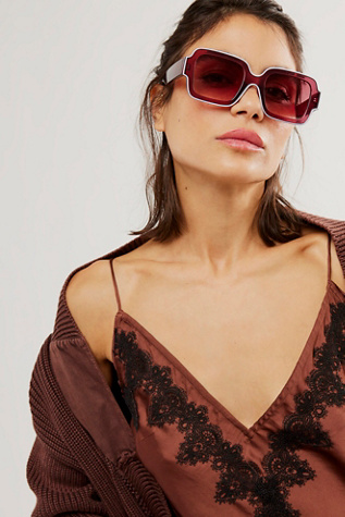 Shadow Side Square Sunglasses at Free People in Dusk