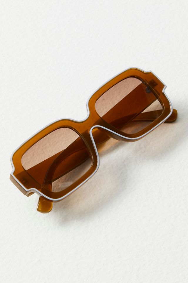 Shadow Side Rectangle Sunglasses #1