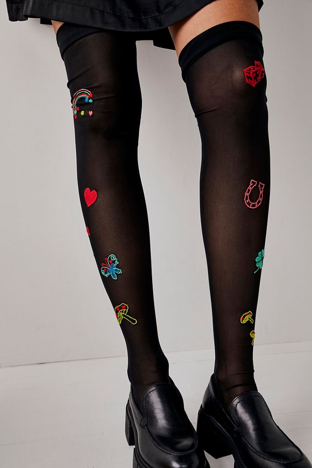 Like A Charm Thigh High Socks Free People