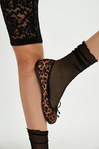 Tulle Crew Socks by Only Hearts at Free People in Black, Size: M/L