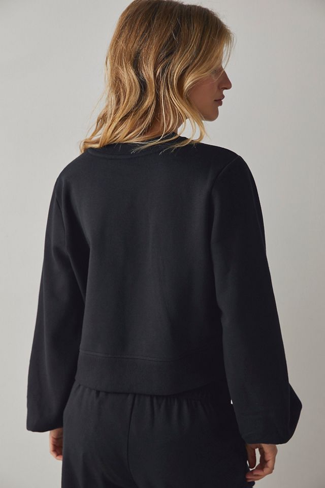 Recycled Fleece Crop Sweatshirt #1