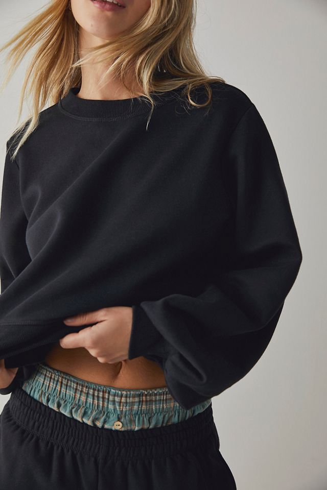 Recycled Fleece Crop Sweatshirt #2
