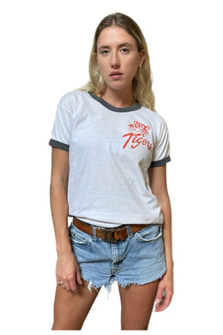 Vintage 1960's Tigers Ringer T-Shirt Selected By Villains Vintage ...