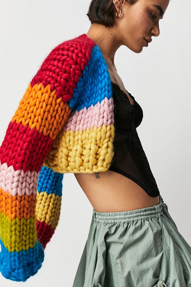 Hope Macaulay Rosalia Chunky Knit Crop Sweater | Free People