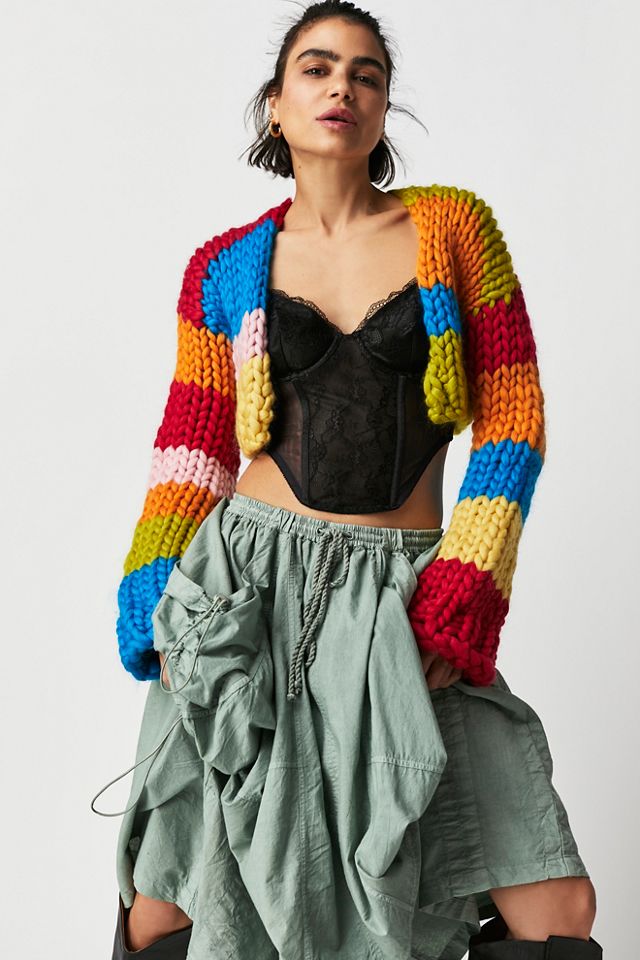 Hope Macaulay Rosalia Chunky Knit Crop Sweater #2
