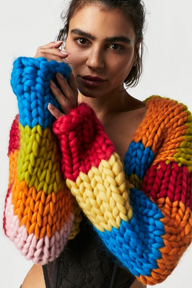 Hope Macaulay Rosalia Chunky Knit Crop Sweater #3