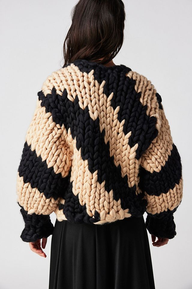 Hope Macaulay Diagonal Colossal Knit Jacket | Free People