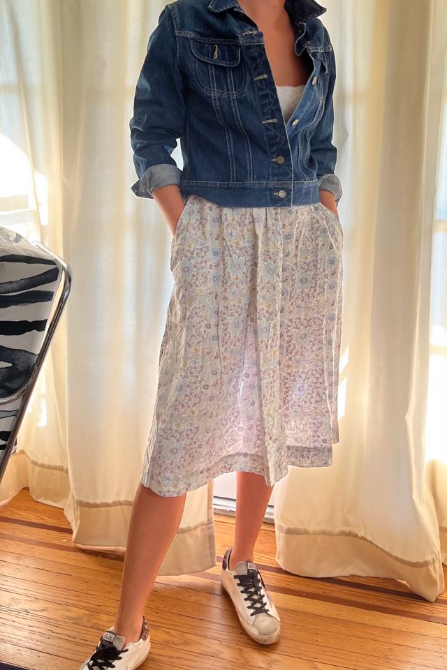 Vintage Floral Print Skirt Selected By KA.TL.AK #1