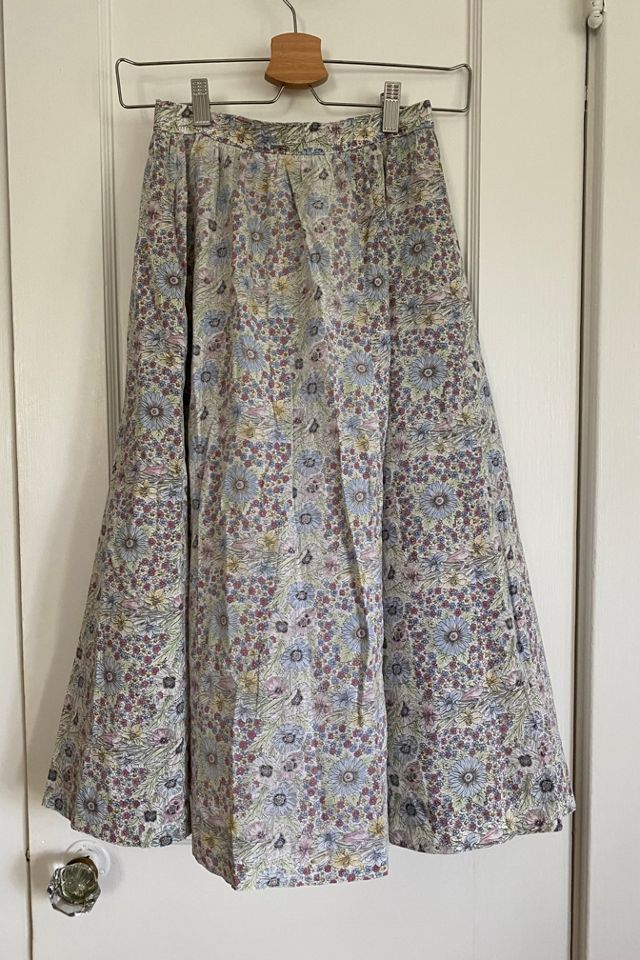 Vintage Floral Print Skirt Selected By KA.TL.AK #2