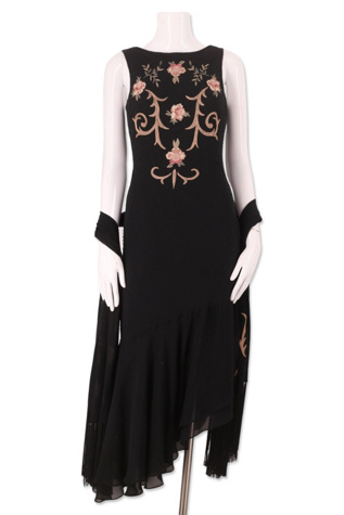 Sue Wong Embroidered Dress