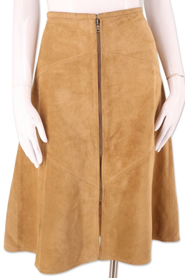 1990s Suede Zipper Skirt Selected By Ritual Vintage Free People