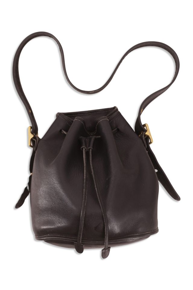 1980s Coach Black Leather Bucket Bag Selected By Ritual Vintage