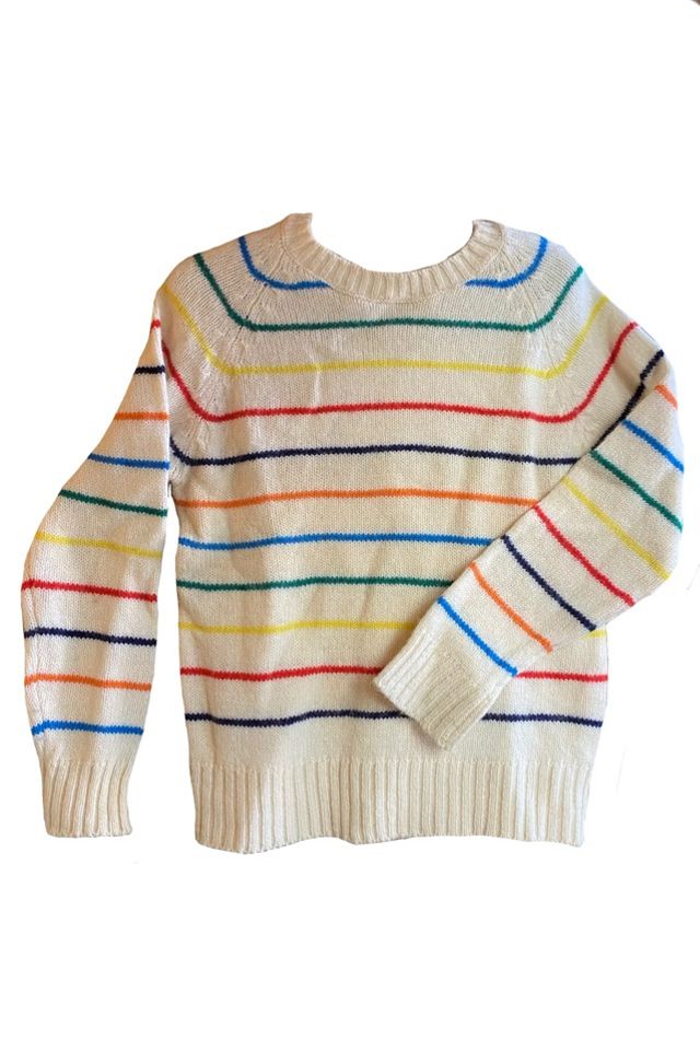 Retro discount rainbow sweater