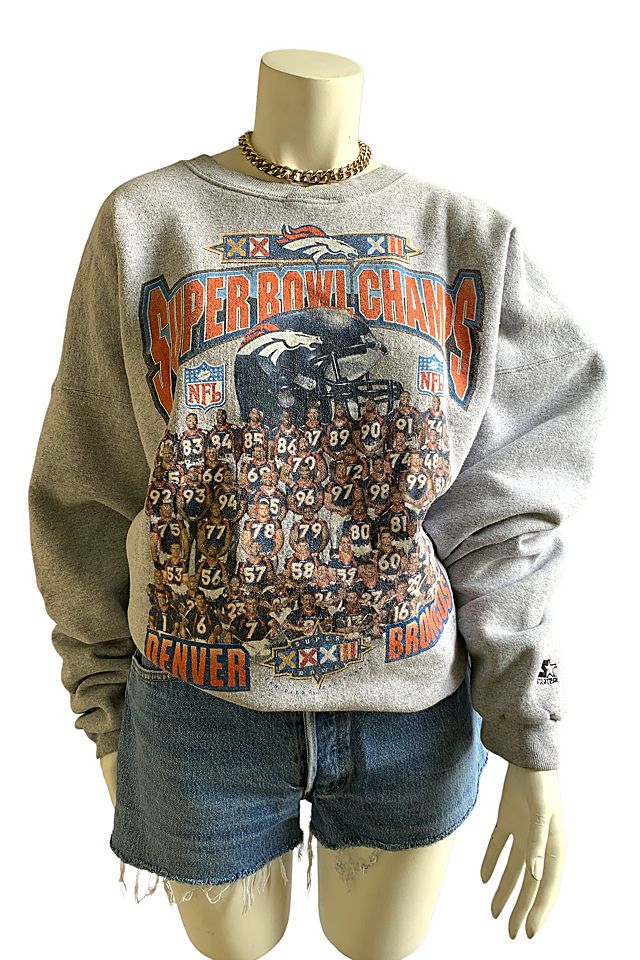 Vintage Denver Football 90s Broncos Sweatshirt - Jolly Family Gifts