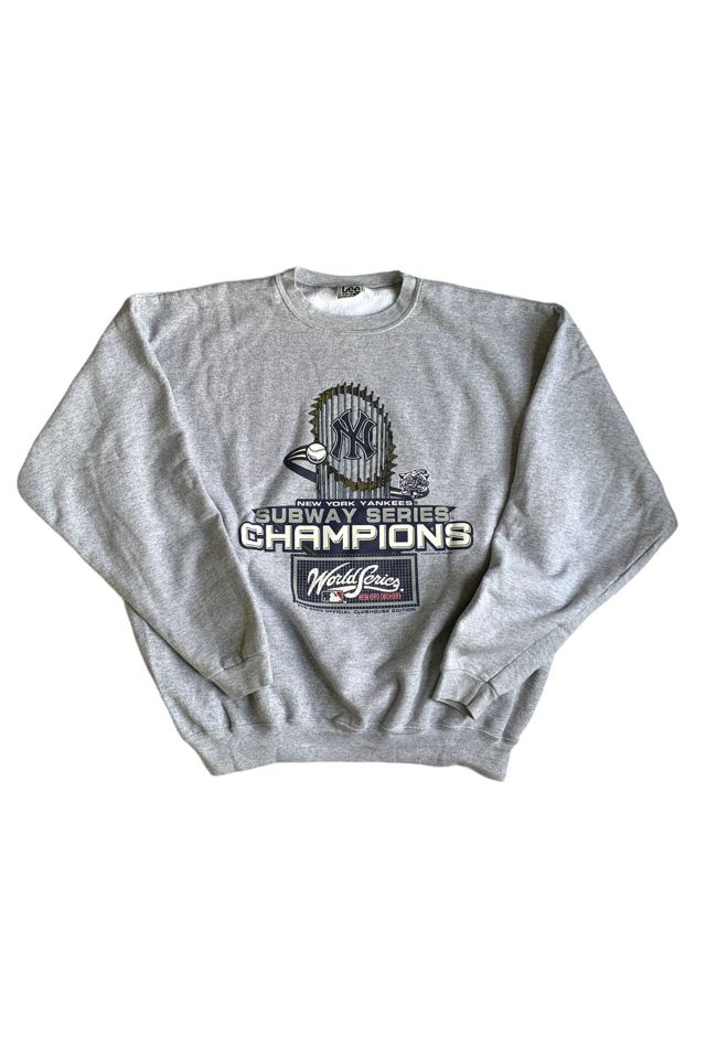 Vintage Y2K New York Yankees Baseball Gray Sweatshirt Large -  in 2023