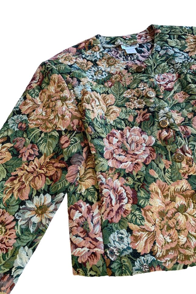 80s Floral Tapestry Jacket 