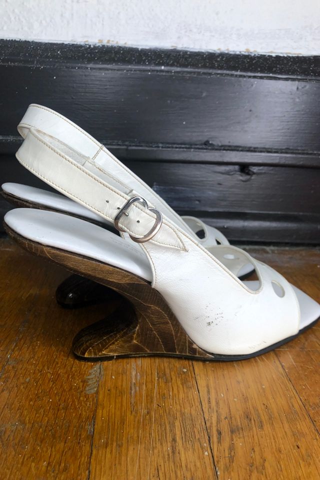 1950s Joseph Larose Wooden Wedge Heels Selected by Cherry #1