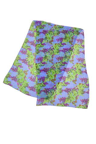 1970s Vintage All Over Grape Scarf Selected by BusyLady Baca & The Goods