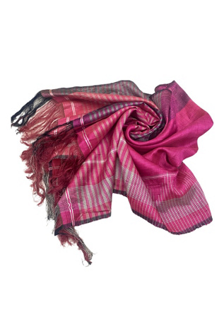 1980s Vintage Woven Rayon Jumbo Scarf Selected by BusyLady Baca & The Goods