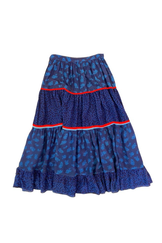 1980s Vintage Carole Little Silk Skirt Selected by Busylady Baca & The Goods