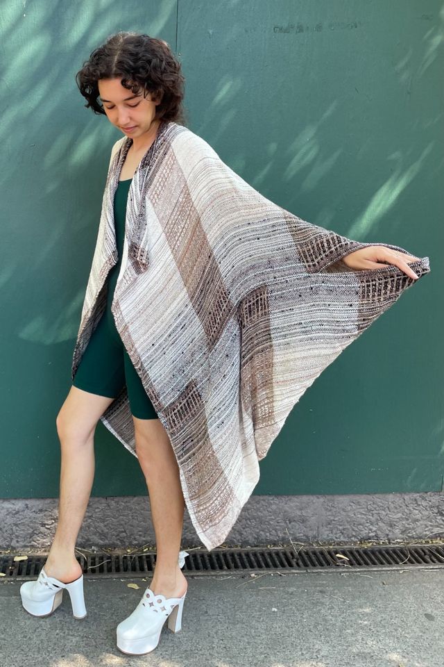 Vintage Laise Adzer Woven Cocoon Wrap Selected by MARMALADE #1