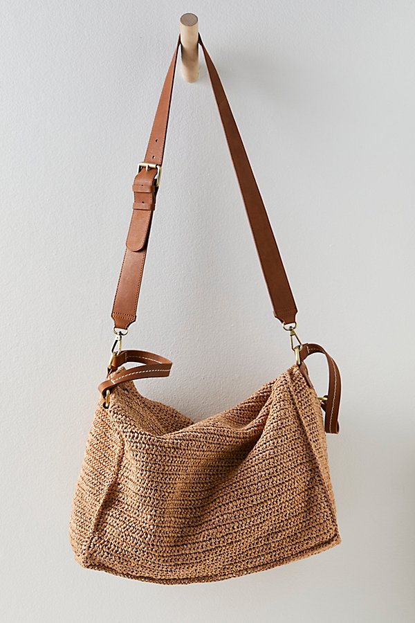 Free People Sparkes Straw Tote In Tan