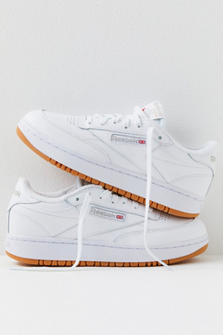 Reebok Club C Double Trainers Shoe At Free People In White, Size: US 9