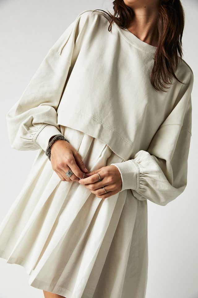 Sweatshirt smock online dress