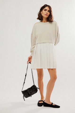 Free people sweatshirt dress sale