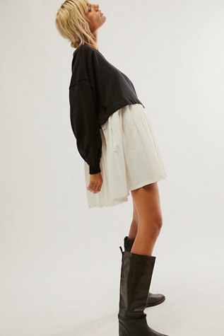 Sweatshirt Eleanor par Free People en Black Combo, pour femme