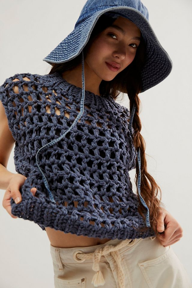 Maiami Crochet Vest Free People