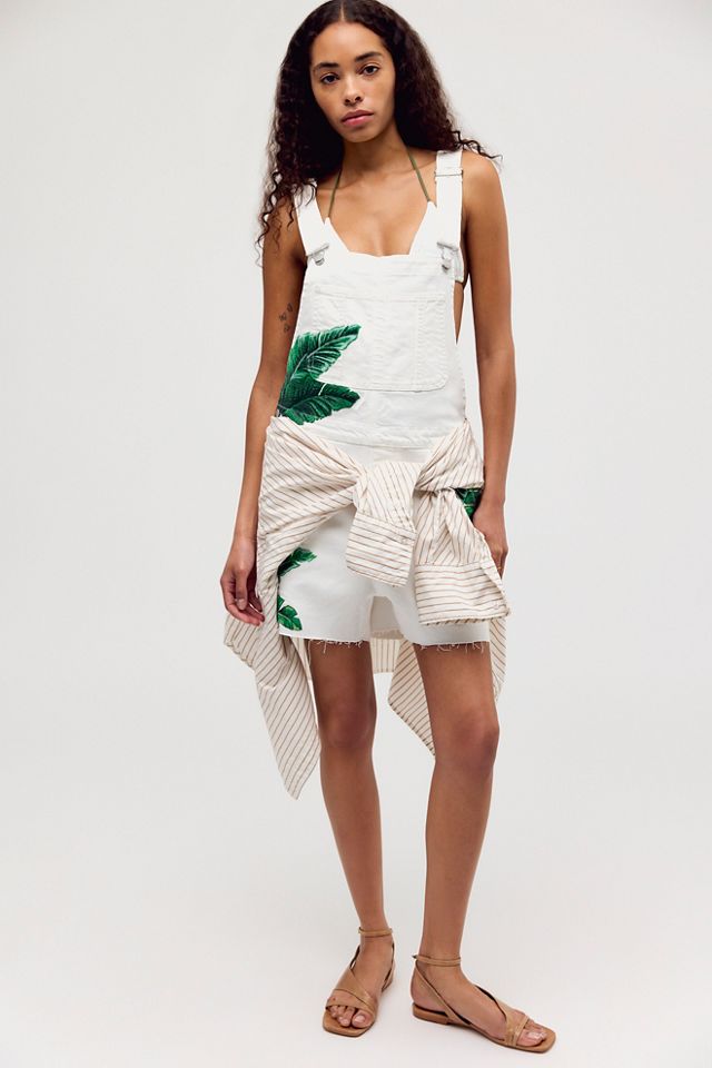 Driftwood Embroidered Shortalls #2