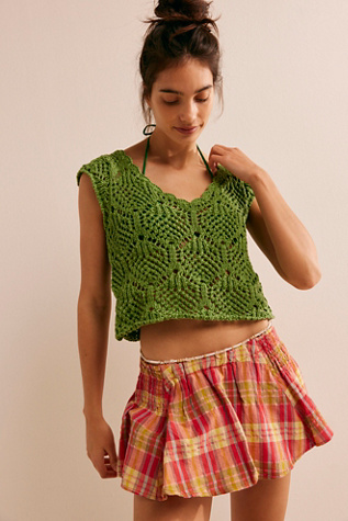 Alicia Fauxchet Top by free-est at Free People in Green Goddess, Size: XS