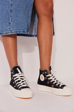 Chuck Taylor All Stars Sunflower Lift Sneakers Free People