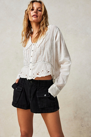 Violetta Cutwork Top | Free People UK